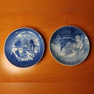 Vintage Blue Decorative Plates
